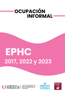 OCUPACIÓN INFORMAL 2017, 2022 y 2023